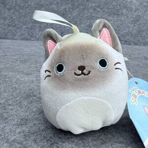 Squishmallows Felton The Siamese Cat 4" Plush Stuffed Super Soft Toy NEW